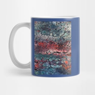 Cellular colorful pouring Mug